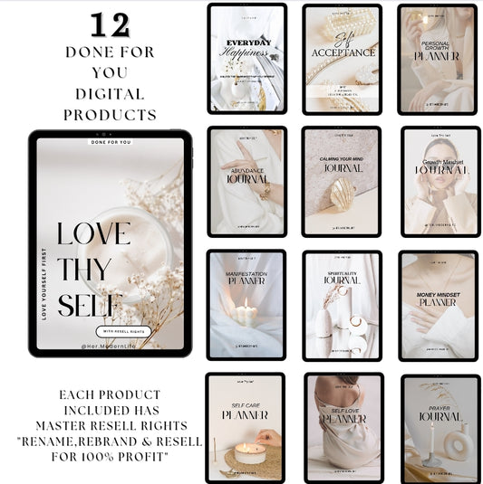 Love Thy Self-12 DFY Digital Products |MRR + PLR